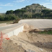 Preparativos para la inauguración del área de autocaravanas en Albalate